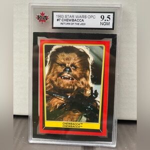 1983 Star Wars OPC #7 Chewbacca KSA 9.5 FRESHLY GRADED NOT PSA (PSA: 0 HIGHER)